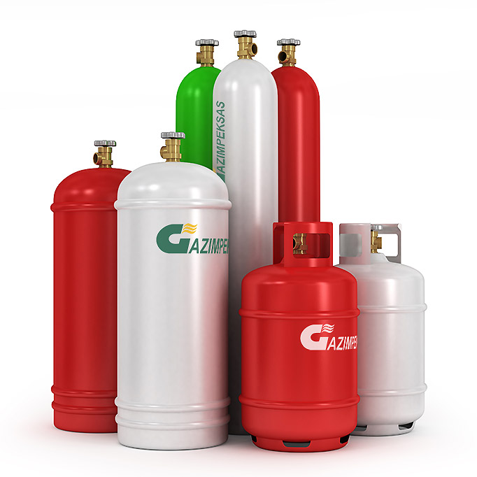 Gas cylinders and accessories.